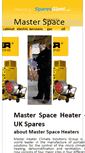 Mobile Screenshot of masterspaceheaters.com